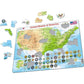 United States of America Map 90 Piece Tray Jigsaw Puzzle Larsen