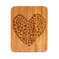 Etched Heart Solid Maple Wood Serving Board Platter - 11" x 14" | Made in the USA 🇺🇸