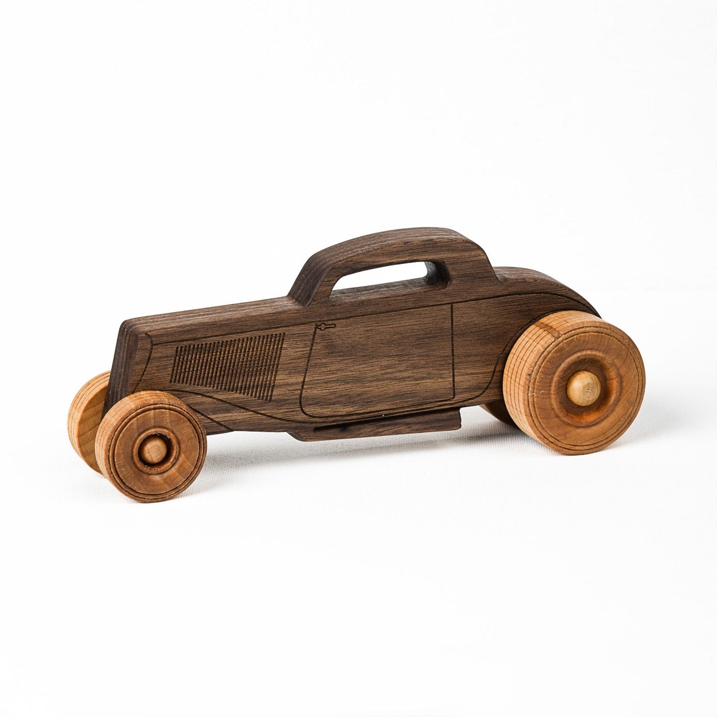 Classic Hot Rod Large | Solid Walnut Wood | Etched Details | Made in the USA