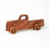 Montessori Educational Natural Wooden Pickup Truck for Toddlers 1–3 | Eco-Friendly Mahogany Wood Toy | Made in the USA 🇺🇸