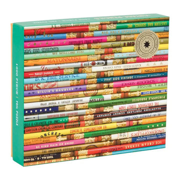 Vintage Pencils 1000 Piece Jigsaw Puzzle Galison
