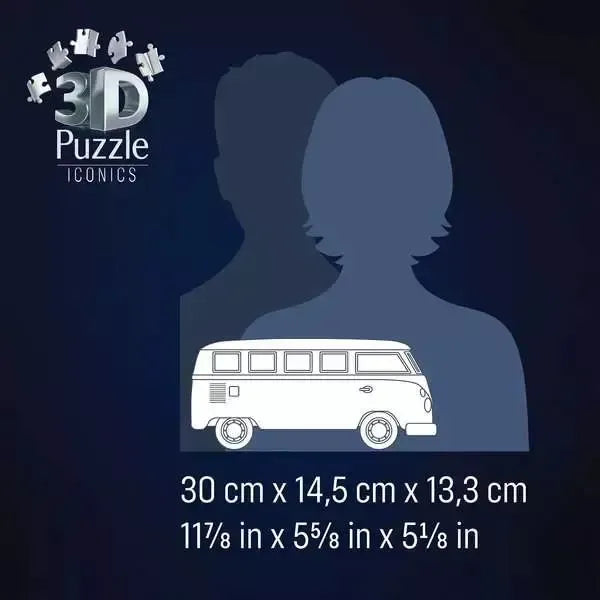 Volkswagen T1 Bus 185 Piece 3D Jigsaw Puzzle Ravensburger