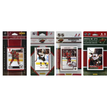 Nhl Minnesota Wild 4 Different Licensed Trading Card Team Sets