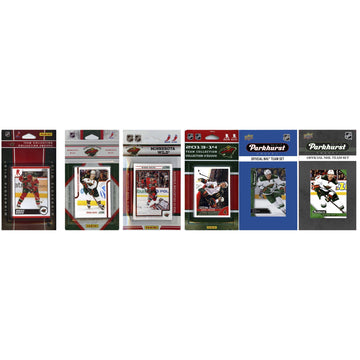 Nhl Minnesota Wild 6 Different Licensed Trading Card Team Sets
