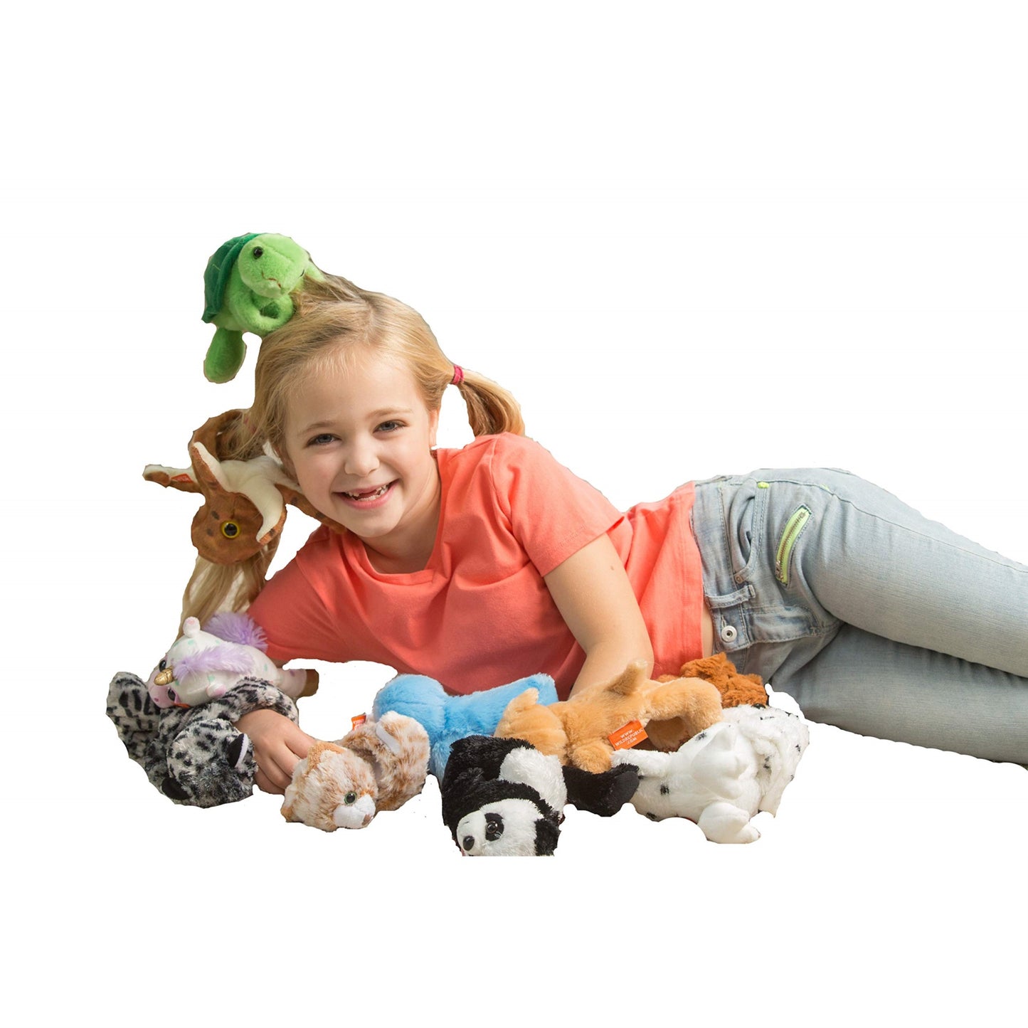 Wild Republic Huggers Otter Plush Toy, Slap Bracelet, Stuffed Animal, Kids Toys, 8