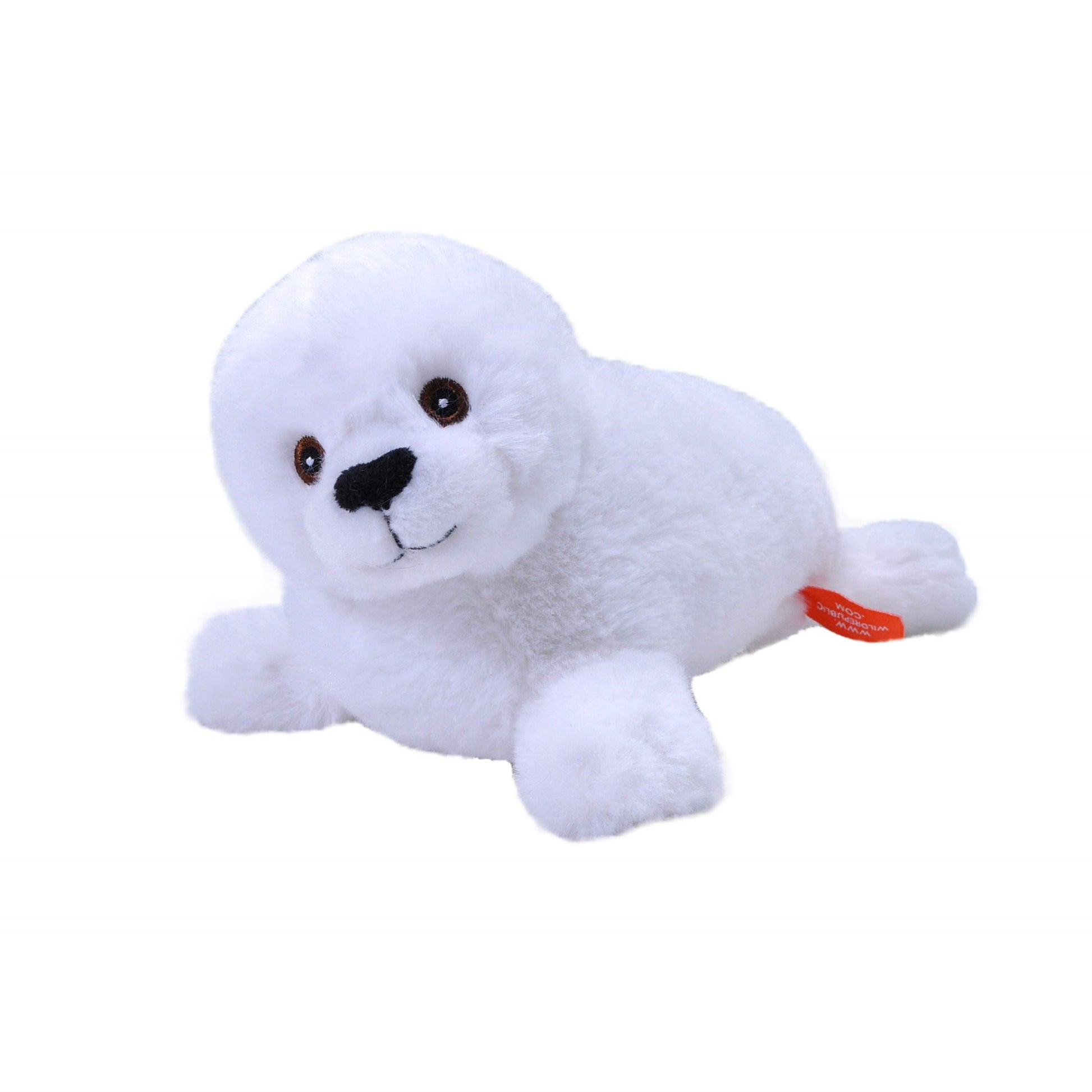 Wild Republic Ecokins Mini Harp Seal Pup Stuffed Animal 8 Inch, Eco Friendly Gifts For Kids, Plush Toy, Handcrafted Using 7 Recy