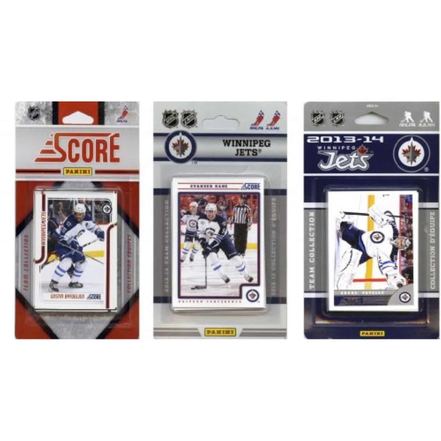 Nhl Winnipeg Jets 3 Different Licensed Trading Card Team Sets