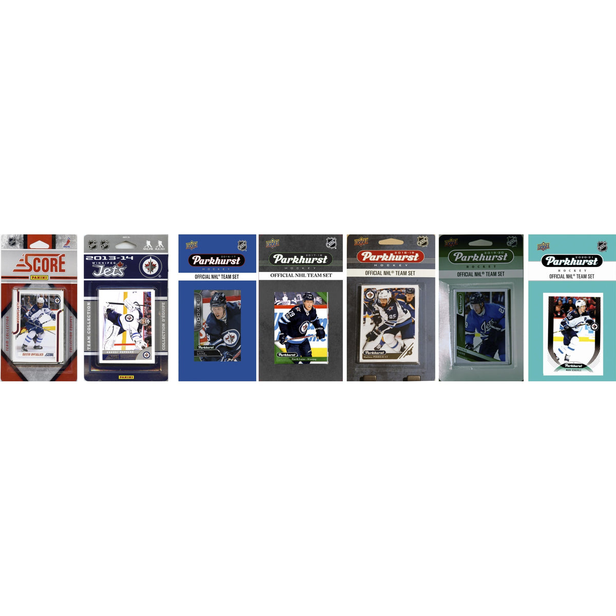 NHL Winnipeg Jets 7 Different Licensed Trading Card Team Sets