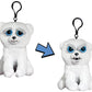 Feisty Pets 4'' Plush Keychain: Karl The Snarl Polar Bear