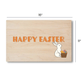 Happy Easter Solid Maple Wood Serving Board Platter - 11" x 16" | Easter Egg Wooden Tokens | Made in the USA 🇺🇸