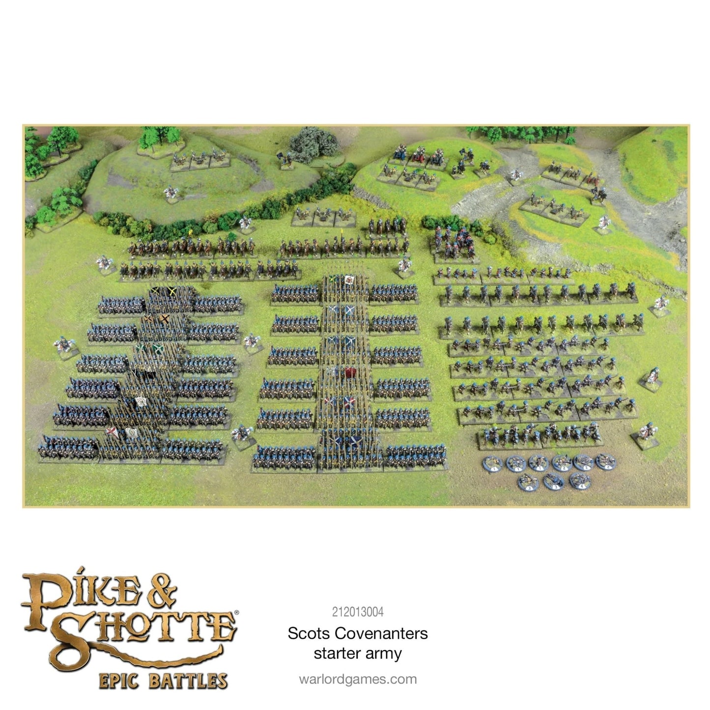 Warlord Games Pike & Shotte Scots Convenanters Starter Army Plastic Model Kit 28mm Unpainted - Model 212013004