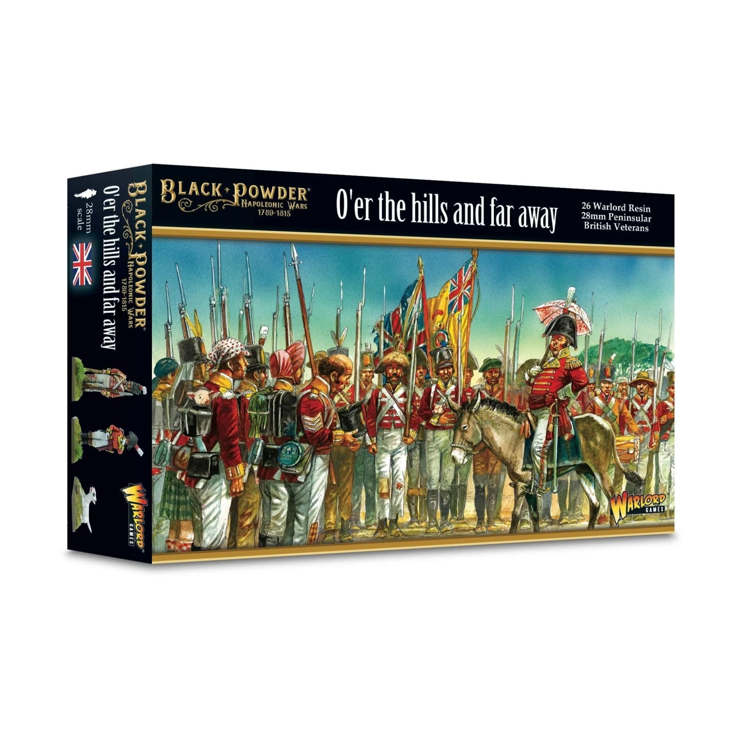 Warlord Games O'Er The Hills And Far Away (British Peninsular Veterans) - 28Mm Scale Miniatures For Black Powder Highly Detailed