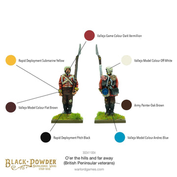 Warlord Games O'Er The Hills And Far Away (British Peninsular Veterans) - 28Mm Scale Miniatures For Black Powder Highly Detailed