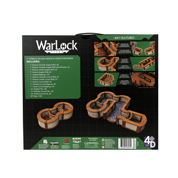 Warlock Tiles: Expansion Pack - 1 In. Town & Village Angles & Curves | Wizkids