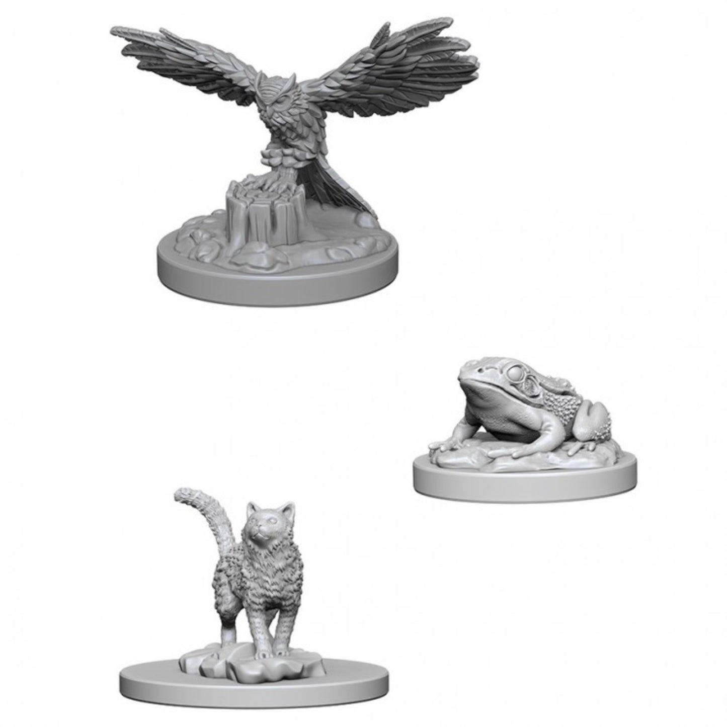 Wizkids Deep Cuts Unpainted Miniatures: Wave 4: Familiars, Multi-Colored