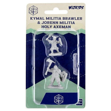 Neca Critical Role Unpainted Minis: W2 Kymal Brawler & Jorenn Holy Axeman