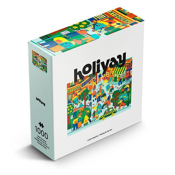 Waiting for the Bus 1000 Piece Jigsaw Puzzle Holiyay
