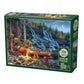 Waterfall Camp 1000 Piece Jigsaw Puzzle Cobble Hill