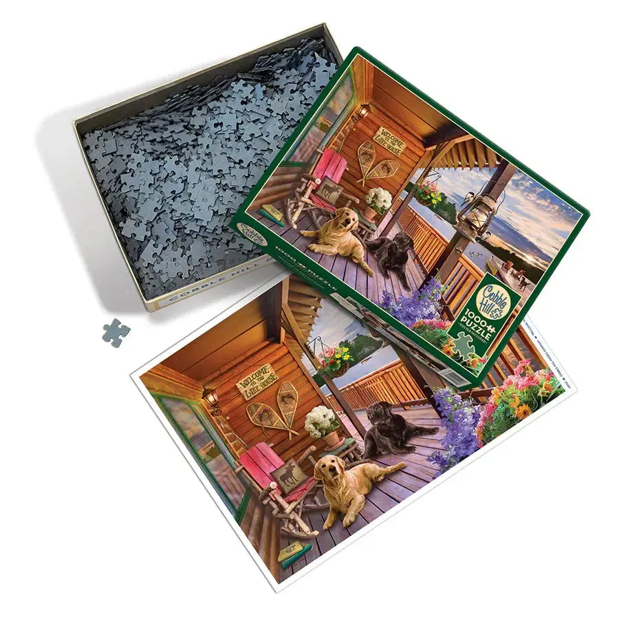 Welcome to the Lake House 1000 Piece Jigsaw Puzzle Cobble Hill