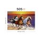 Wild Horses on the Beach 505 Piece Wood Jigsaw Puzzle Wooden City