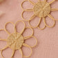 Sweet Bloom Rattan Flower Wall Art – Cute Boho Nursery & Girls Room Decor
