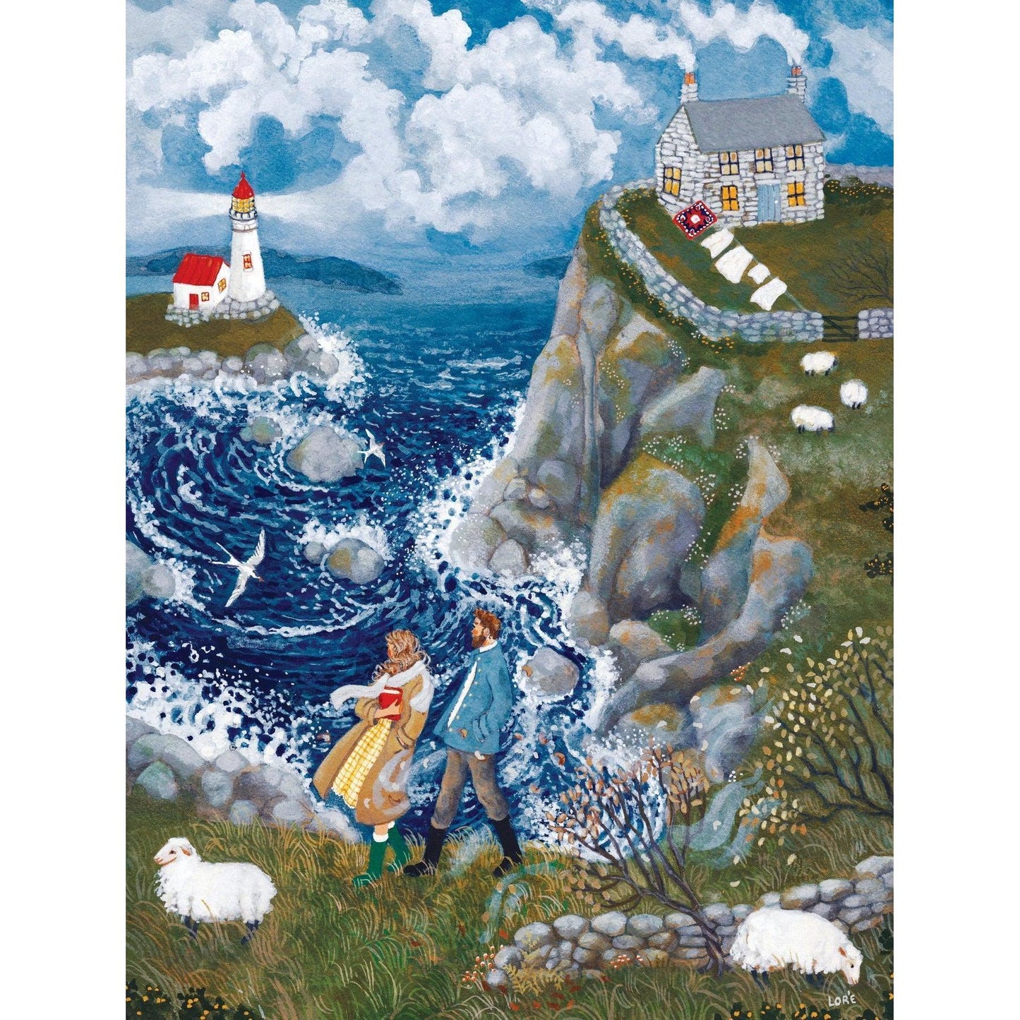 Wind Ridge Cottage 1000 Piece Jigsaw Puzzle NYPC