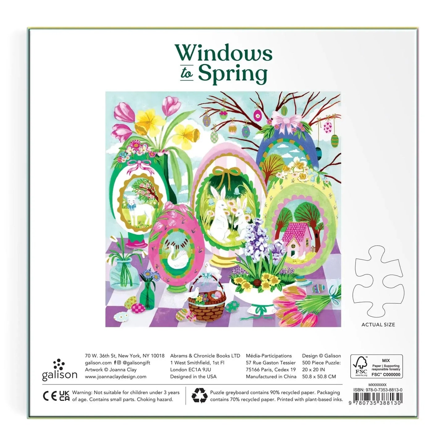 Windows to Spring 500 Piece Jigsaw Puzzle Galison