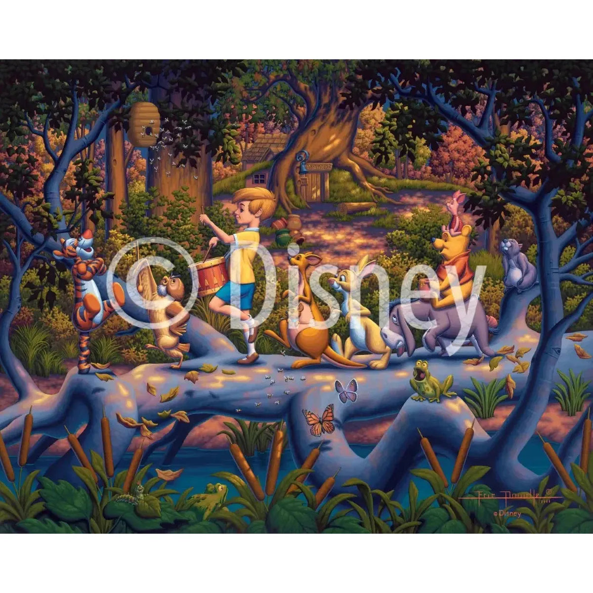 Winnie the Pooh A Heroes Parade 500 Piece Jigsaw Puzzle Disney x Dowdle