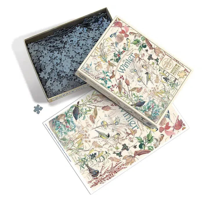 Winter Country Diary 1000 Piece Jigsaw Puzzle Cobble Hill