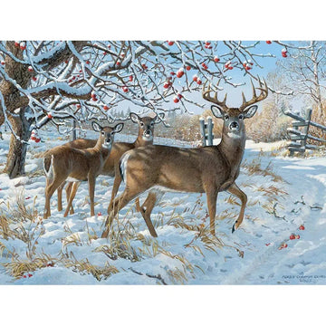 Winter Deer 500 Piece Jigsaw Puzzle Cobble Hill