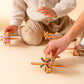 WWII Classic P-51 Mustang Wooden Toy Airplane Shark Teeth | Educational Montessori | Eco-Friendly Hardwood | Made in the USA 🇺🇸