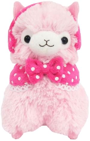 Llama Earmuffs Alpaca 4.5'' Prime Plush Key Chain Pink