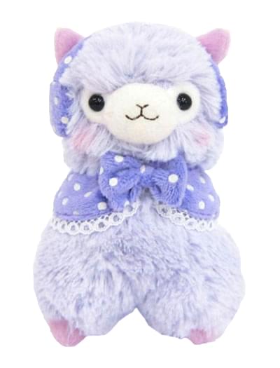 Llama Earmuffs Alpaca 4.5'' Prime Plush Key Chain Purple