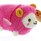 Prime Plush 6'' Stuffed Animal With Sound Fluffy Sheep Red