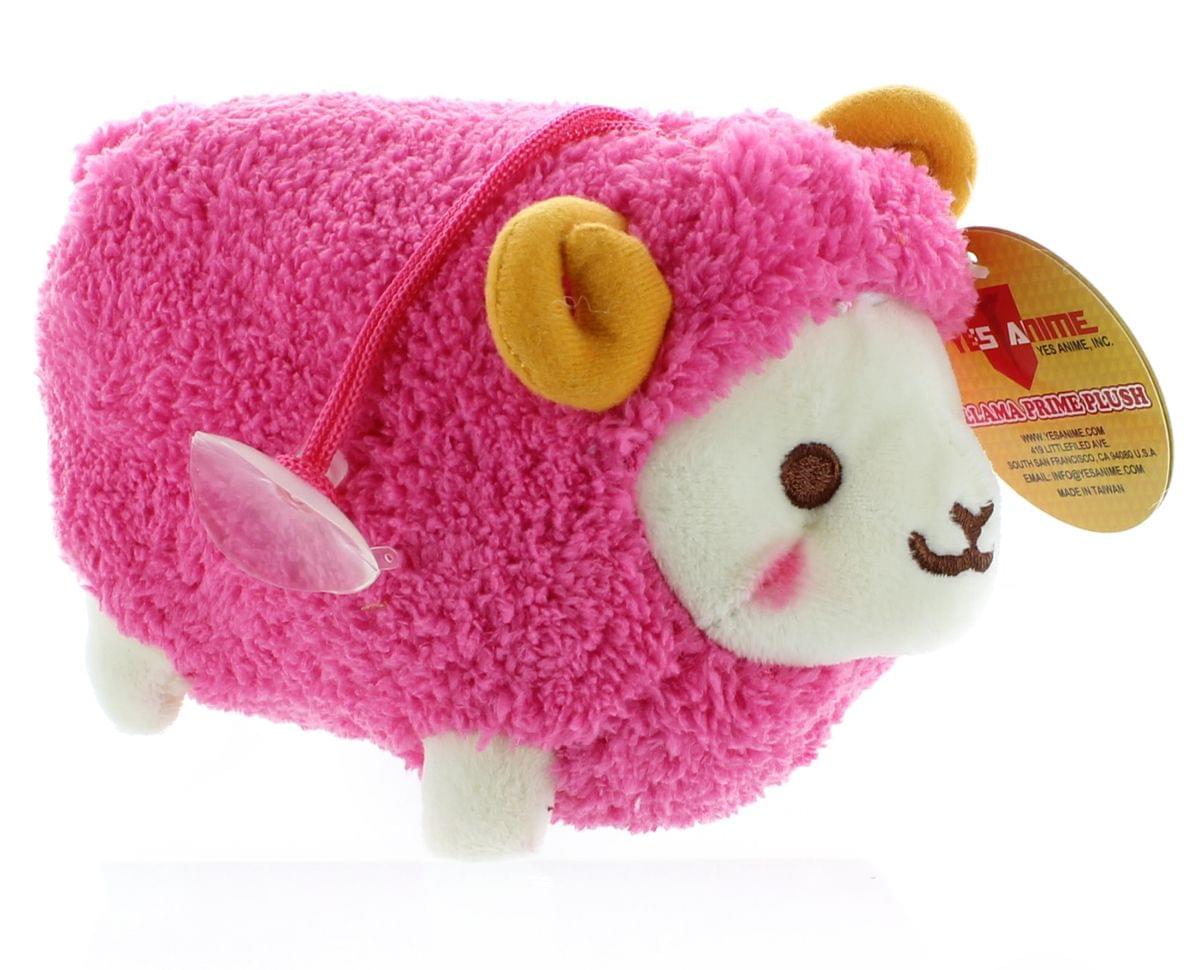 Prime Plush 6'' Stuffed Animal With Sound Fluffy Sheep Red