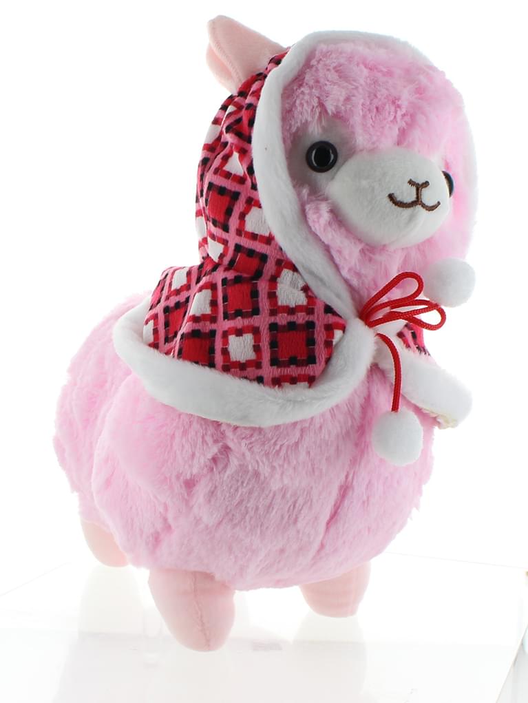 Llama With Hood 18'' Plush, Pink