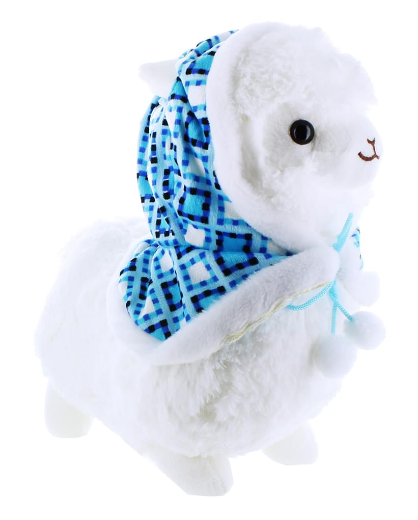 Llama With Hood 12'' Plush, White