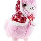 Llama With Hood 12'' Plush, Pink