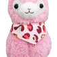 Llama Bandana Alpaca 12'' Pink Plush