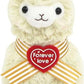 Llama Sweet Heart Alpaca 4.5'' Plush Key Chain Khaki