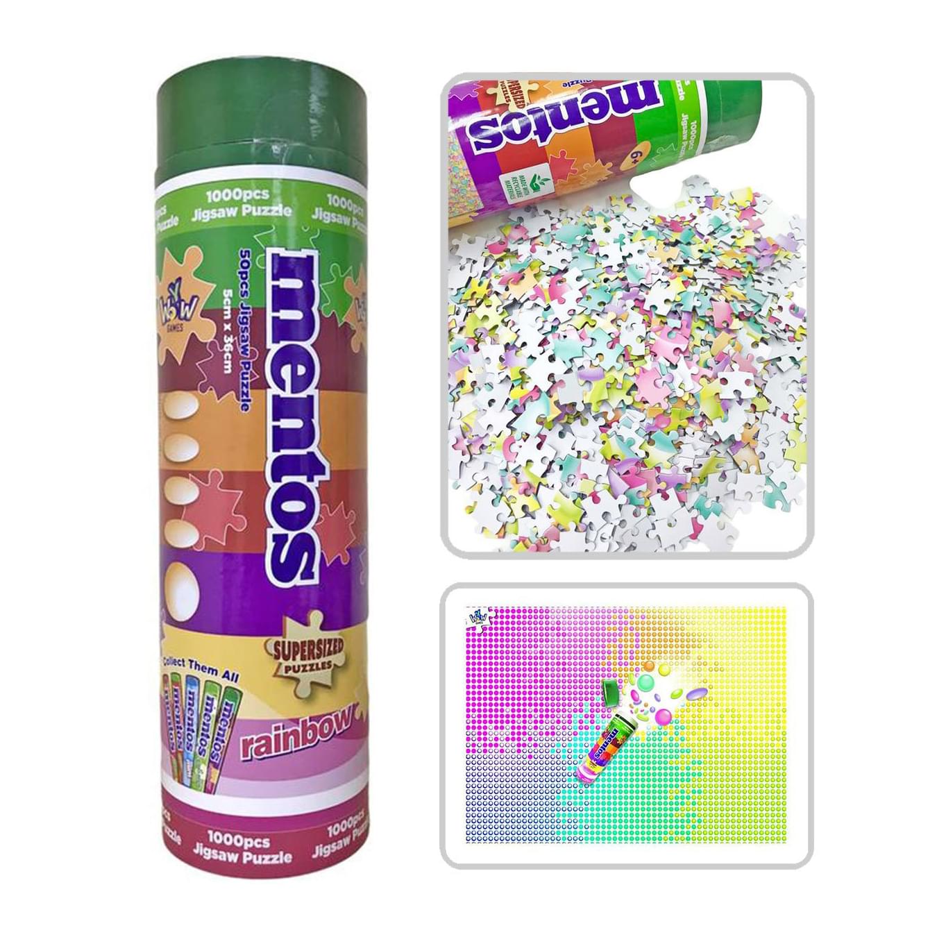 Mentos 1000 Piece Supersized Jigsaw Puzzle | Rainbow