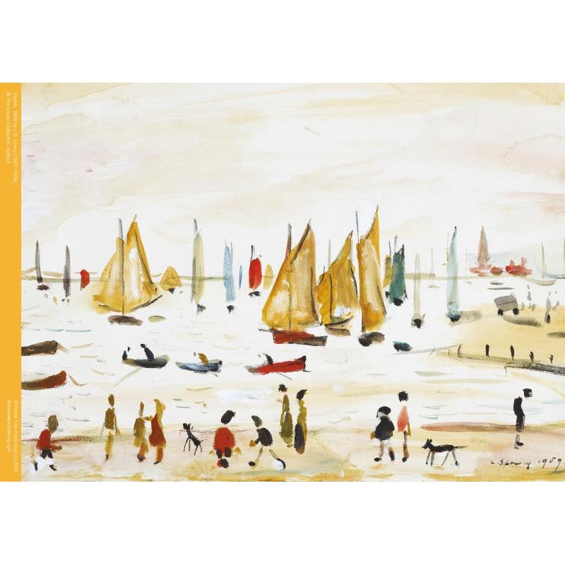 Yachts by LS Lowry 500 Piece Jigsaw Puzzle Flame Tree