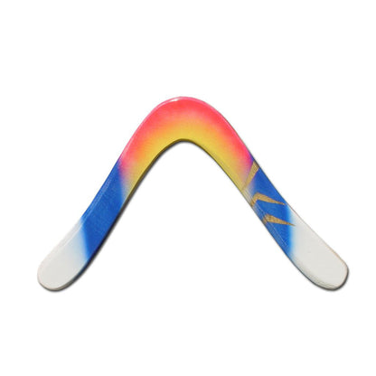 Yanaki Wooden Boomerang - The classic boomerang airfoils with updated fractal art