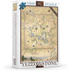 Yellowstone National Park 1000 Piece Jigsaw Puzzle Xplorer Maps