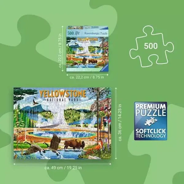 Yellowstone National Park 500 Piece Jigsaw Puzzle Ravensburger