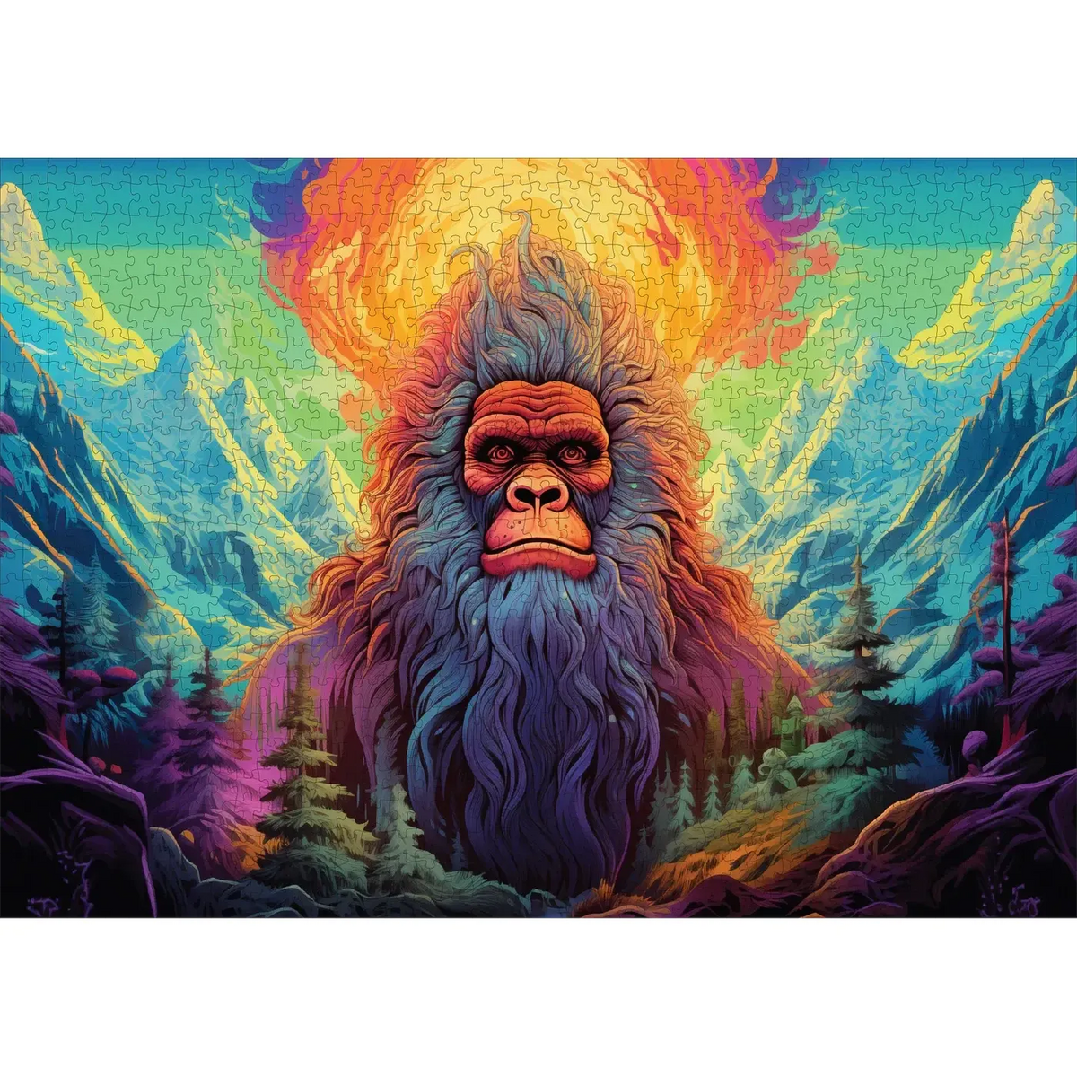 Yeti Yonder 1000 Piece Jigsaw Puzzle Trippy