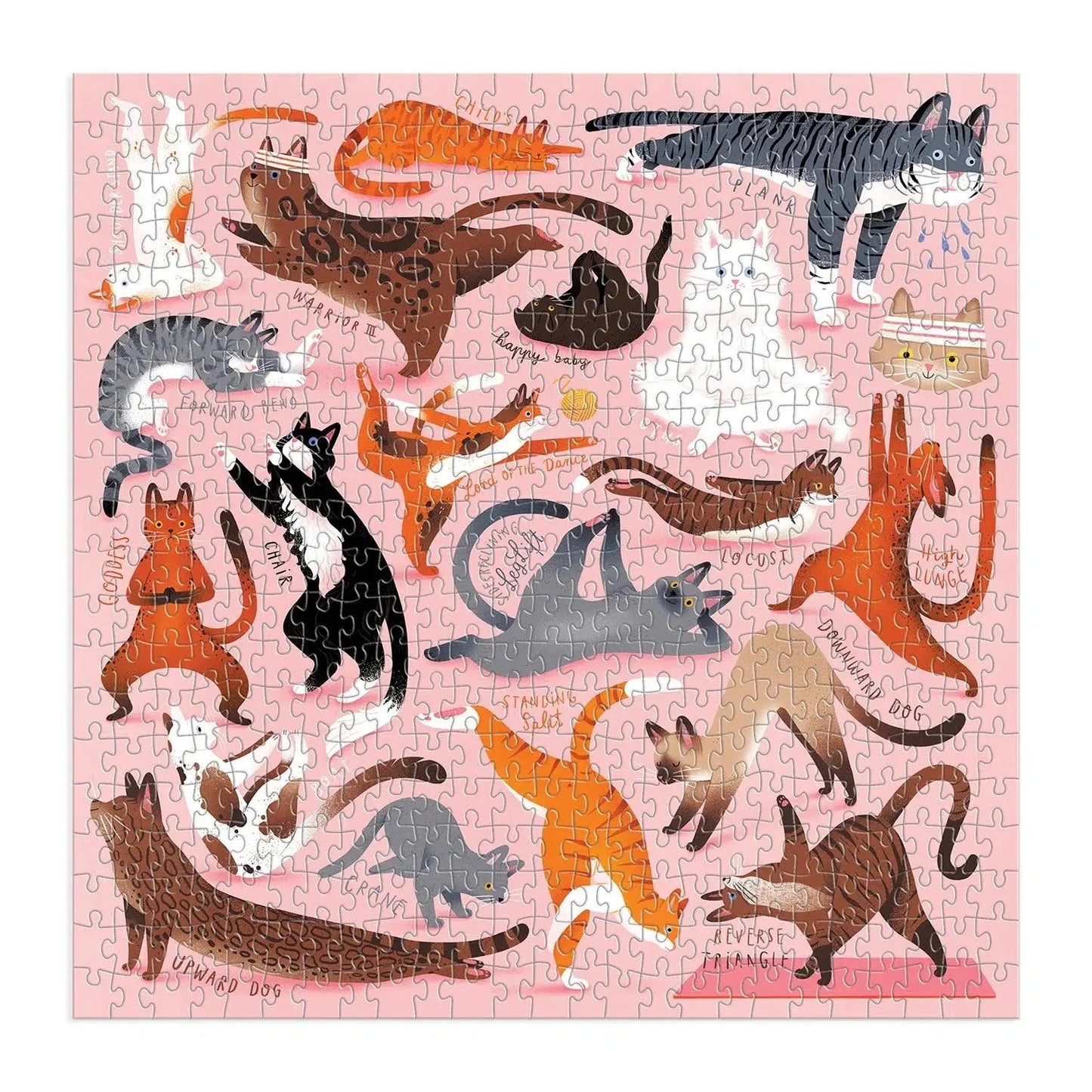 Yoga for Cats 500 Piece Jigsaw Puzzle Galison