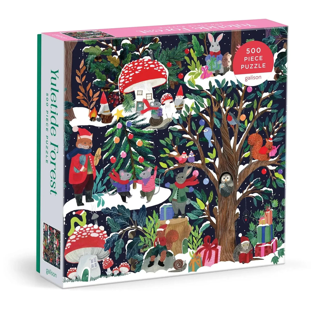 Yuletide Forest 500 Piece Jigsaw Puzzle Galison