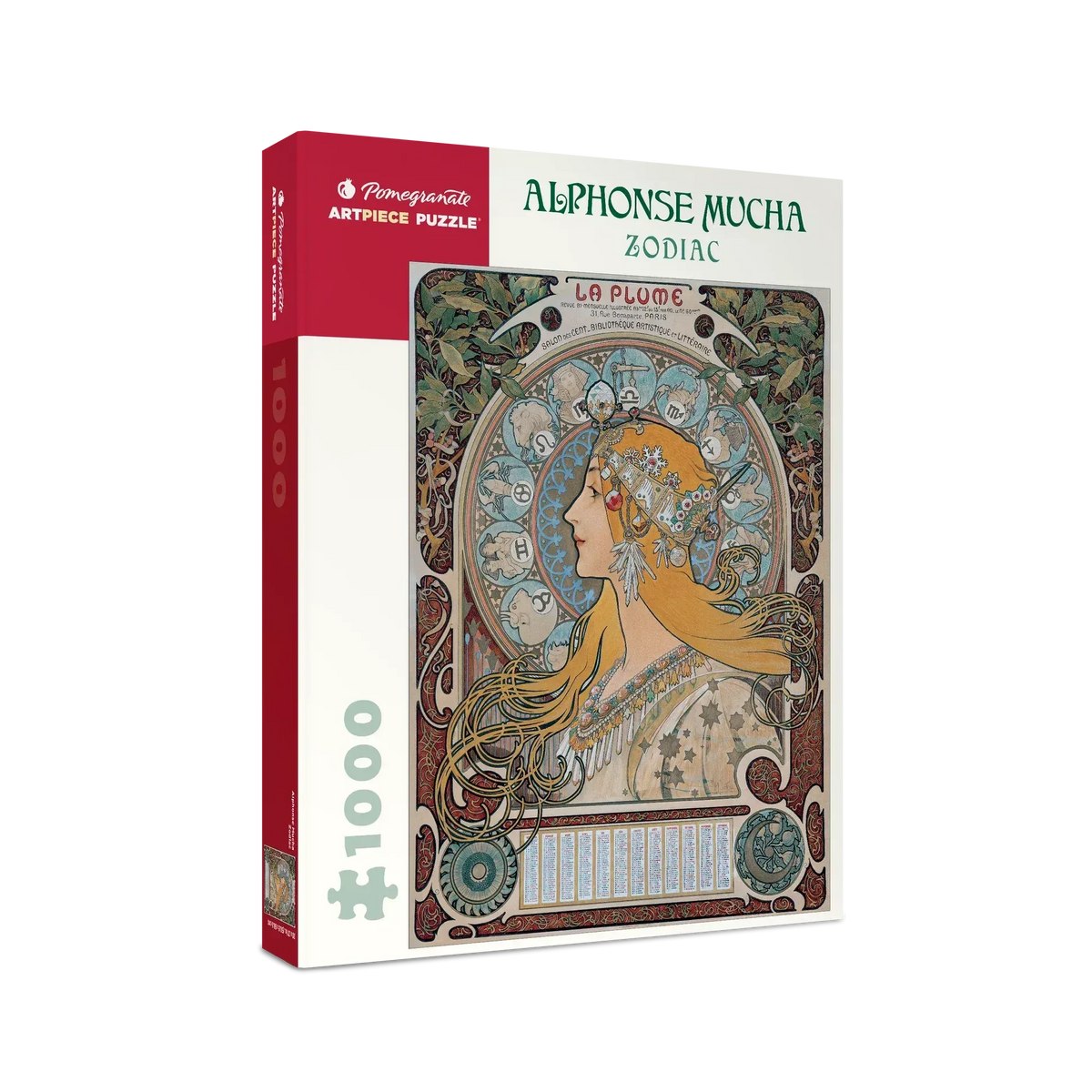 Zodiac by Mucha 1000 Piece Jigsaw Puzzle Pomegranate