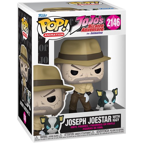 JoJo's Bizarre Adventure Joseph Joestar and Iggy Funko Pop! Vinyl Figure and Buddy #2146
